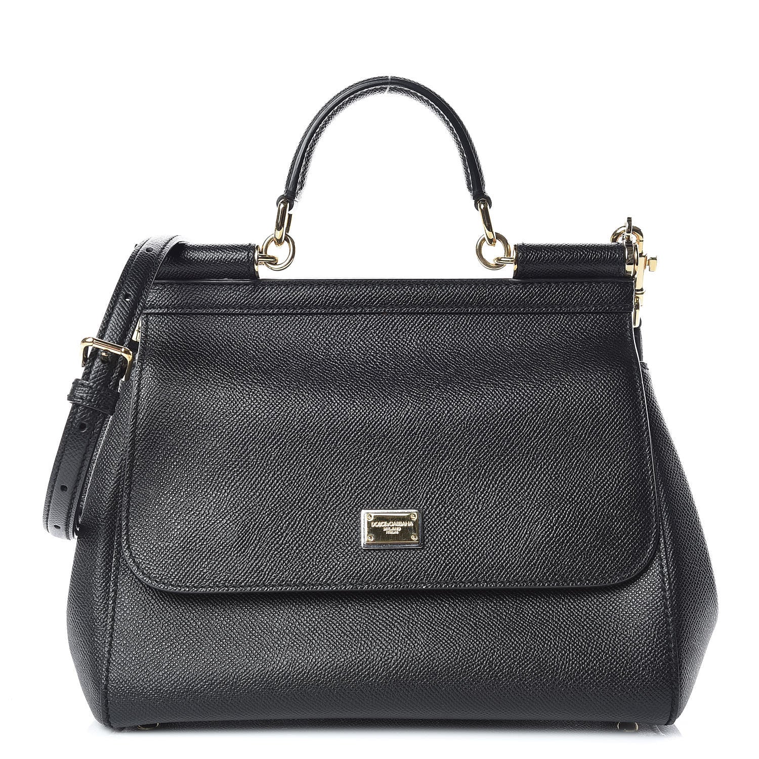 Dolce & Gabbana Dauphine Medium Miss Sicily Satchel Black 1 of 12
