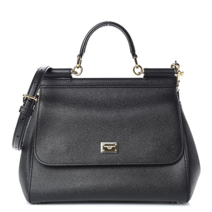 Dolce & Gabbana Dauphine Medium Miss Sicily Satchel Black 1 of 12