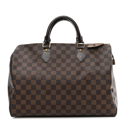 Louis Vuitton Damier Ebene Speedy 35 1 of 13