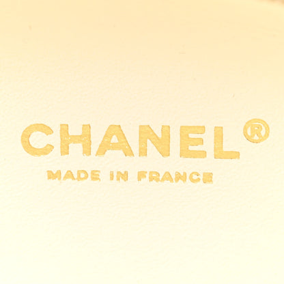 Chanel Embroidered Lambskin Chevron Quilted La Pausa Evening Bag White 6 of 14