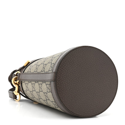 Gucci GG Supreme Monogram Ophidia Mini Bucket Bag Beige Ebony 4 of 10