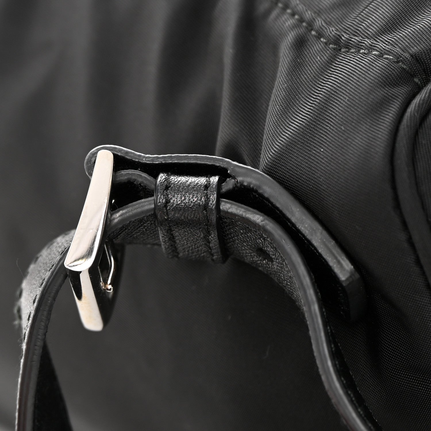 Prada Nylon Tessuto Saffiano Zipper Backpack Black 11 of 11