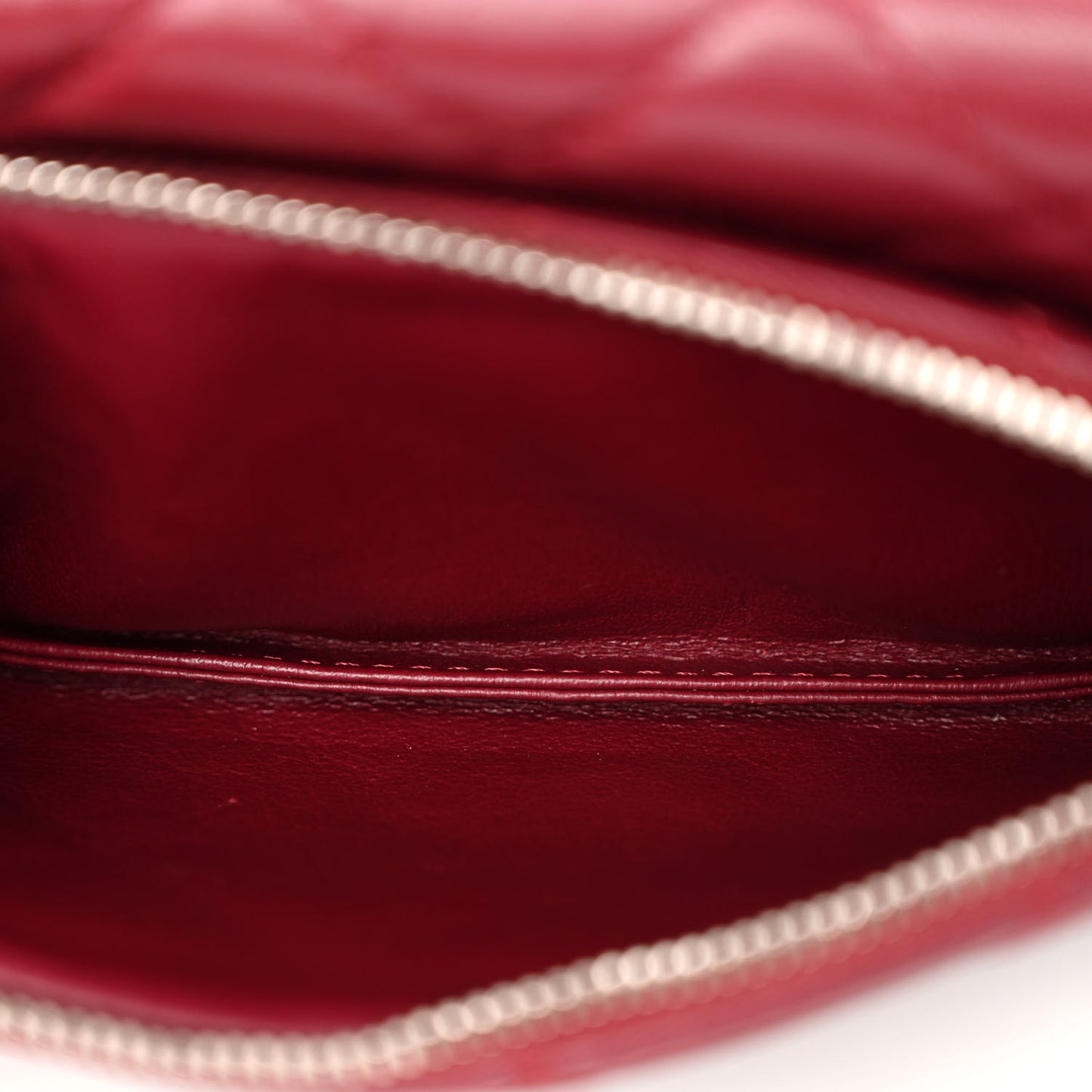Lambskin Quilted Mini Mineral Nights Flap Crossbody Bag Dark Red