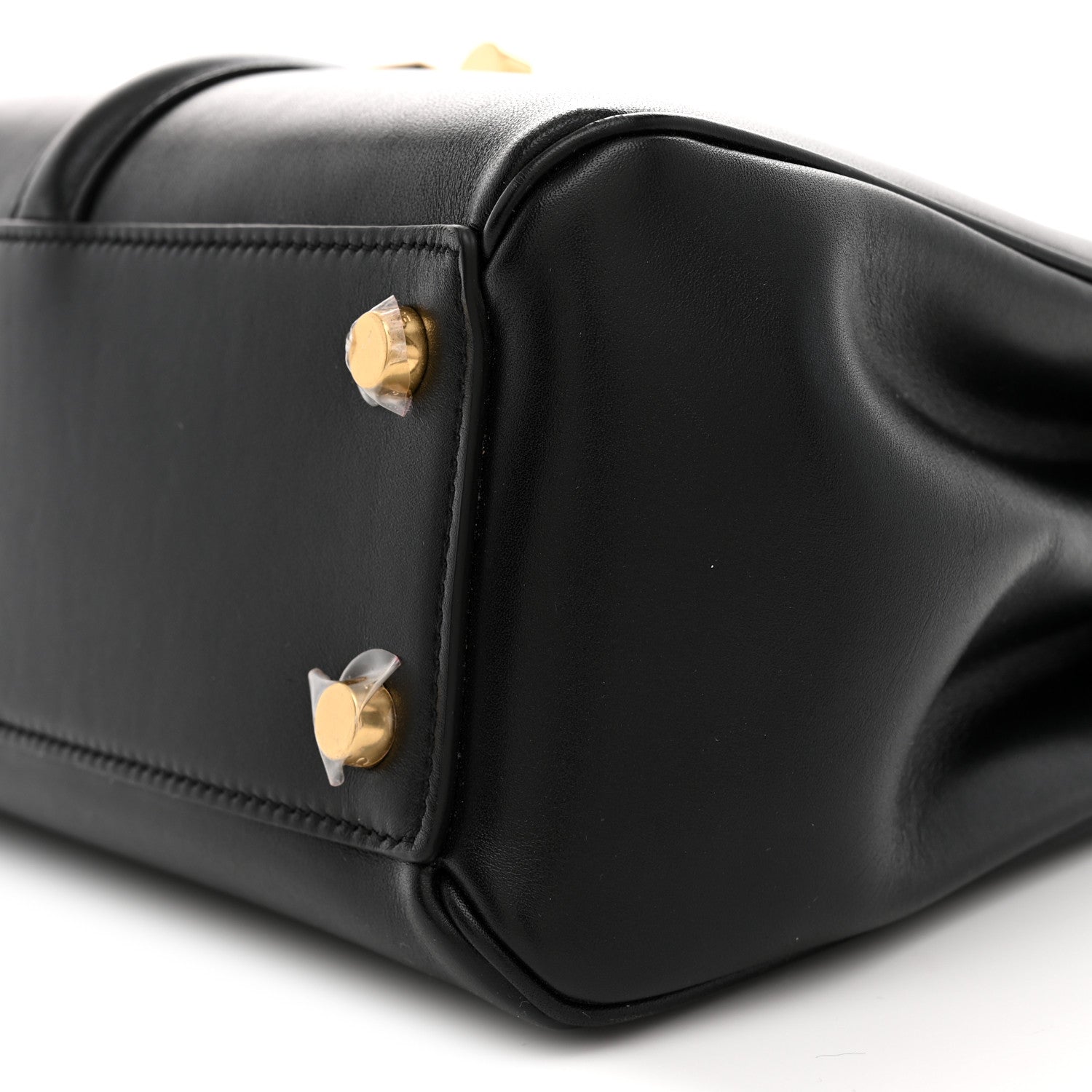 Celine Satinated Calfskin Small 16 Top Handle Bag Black 10 of 11