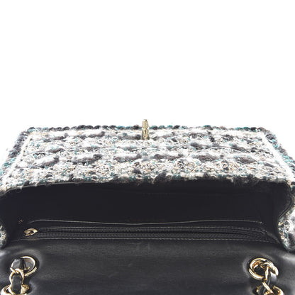 Chanel Tweed Medium Single Flap Green 4 of 11
