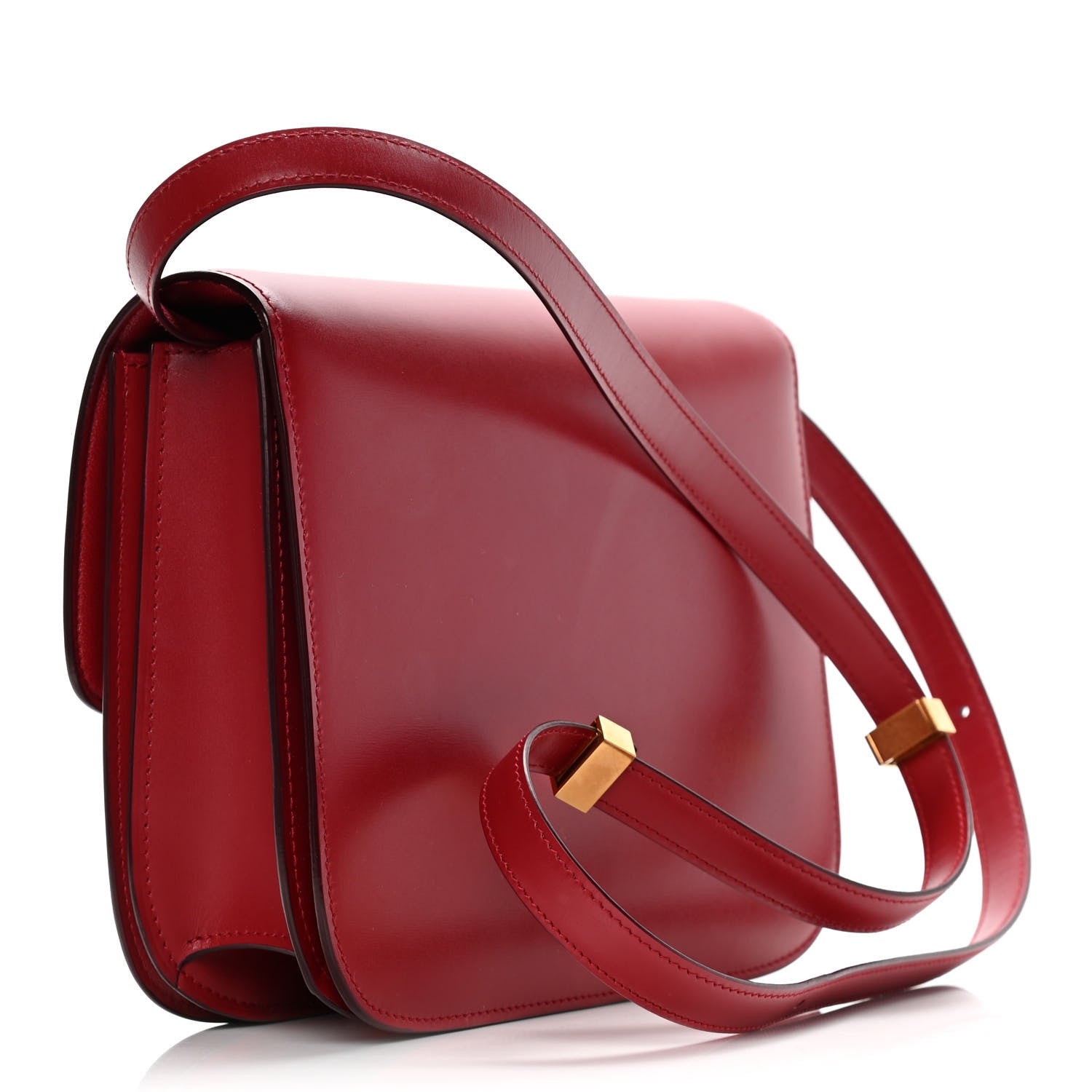 Celine Box Calfskin Medium Classic Box Flap Bag Red 3 of 11