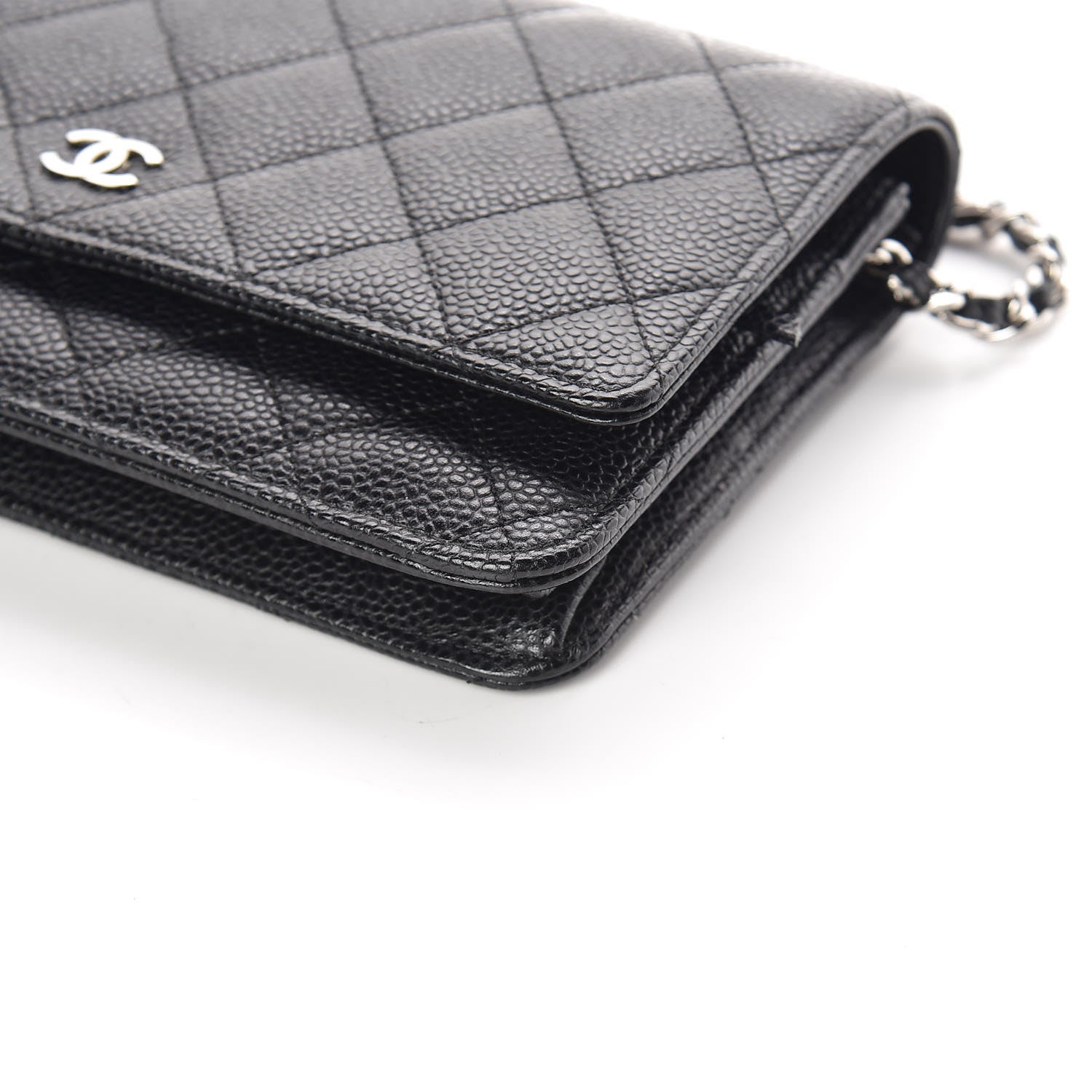Chanel Caviar Quilted Wallet On Chain WOC Black 6 of 11