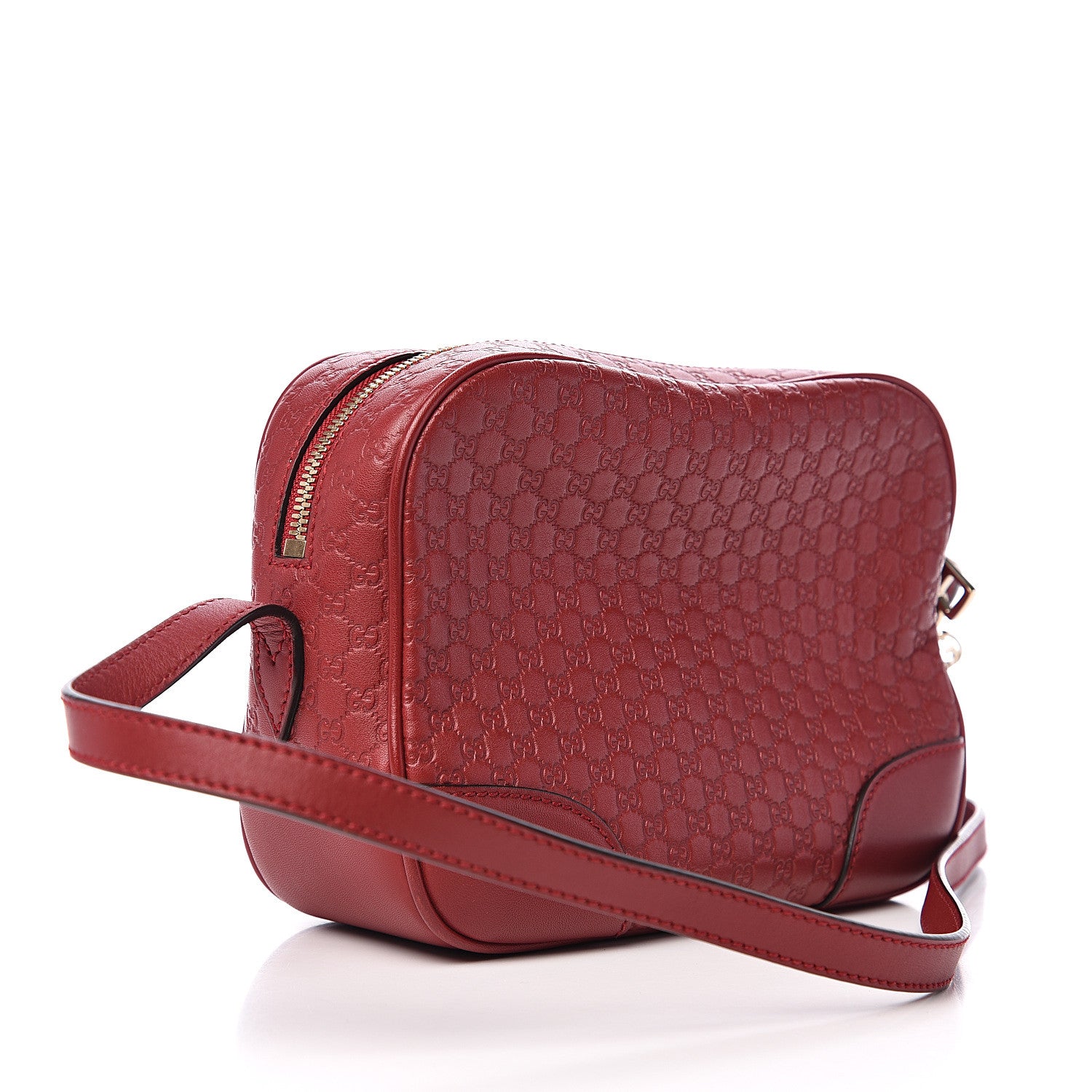 Gucci Microguccissima Mini Bree Messenger Bag Red 2 of 9