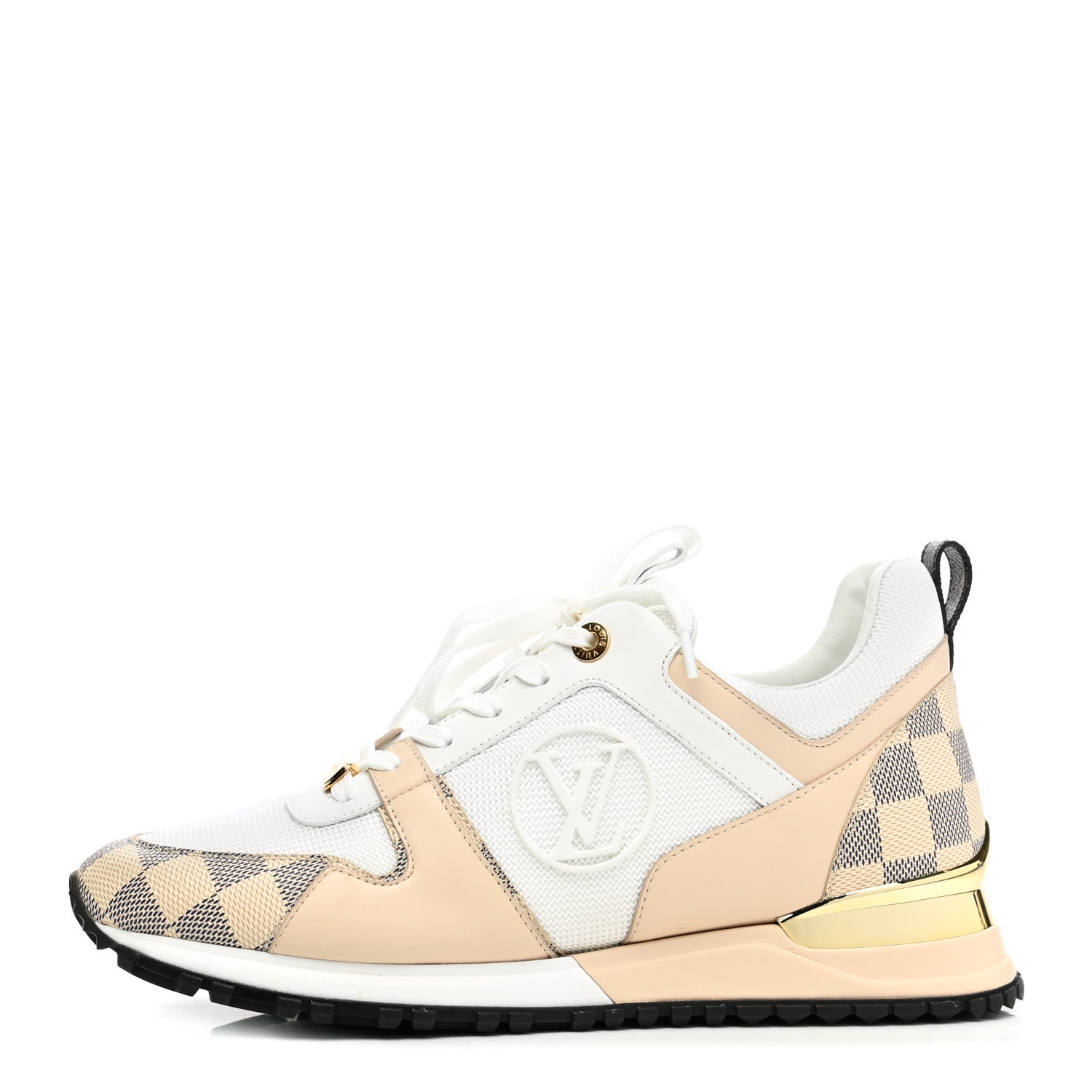 Louis Vuitton Calfskin Damier Azur Run Away Sneakers 39.5 White 1 of 9