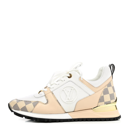 Louis Vuitton Calfskin Damier Azur Run Away Sneakers 39.5 White 1 of 9