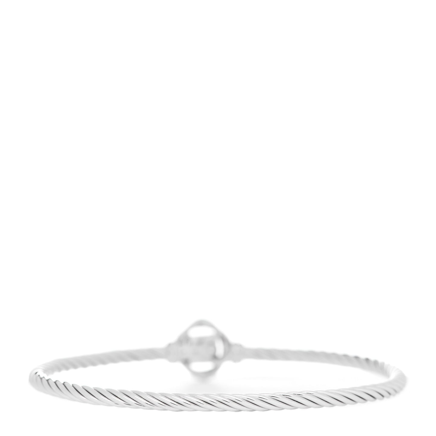 Sterling Silver Diamond 3mm Infinity Bracelet