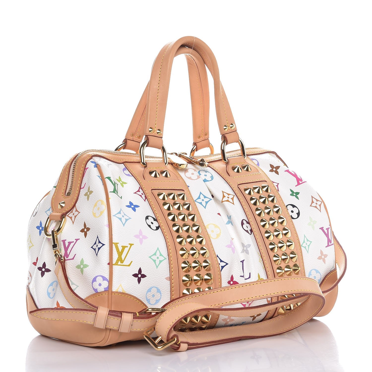 Louis Vuitton Monogram Multicolor Courtney MM White 4 of 8
