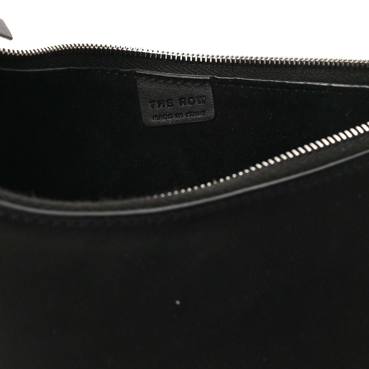 The Row Smooth Calfskin Half Moon Shoulder Bag Black 6 of 9