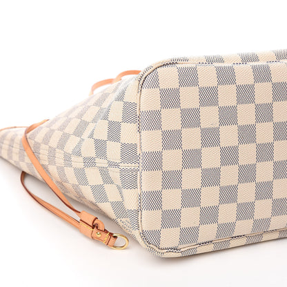 Louis Vuitton Damier Azur Neo Neverfull MM Rose Ballerine 10 of 16