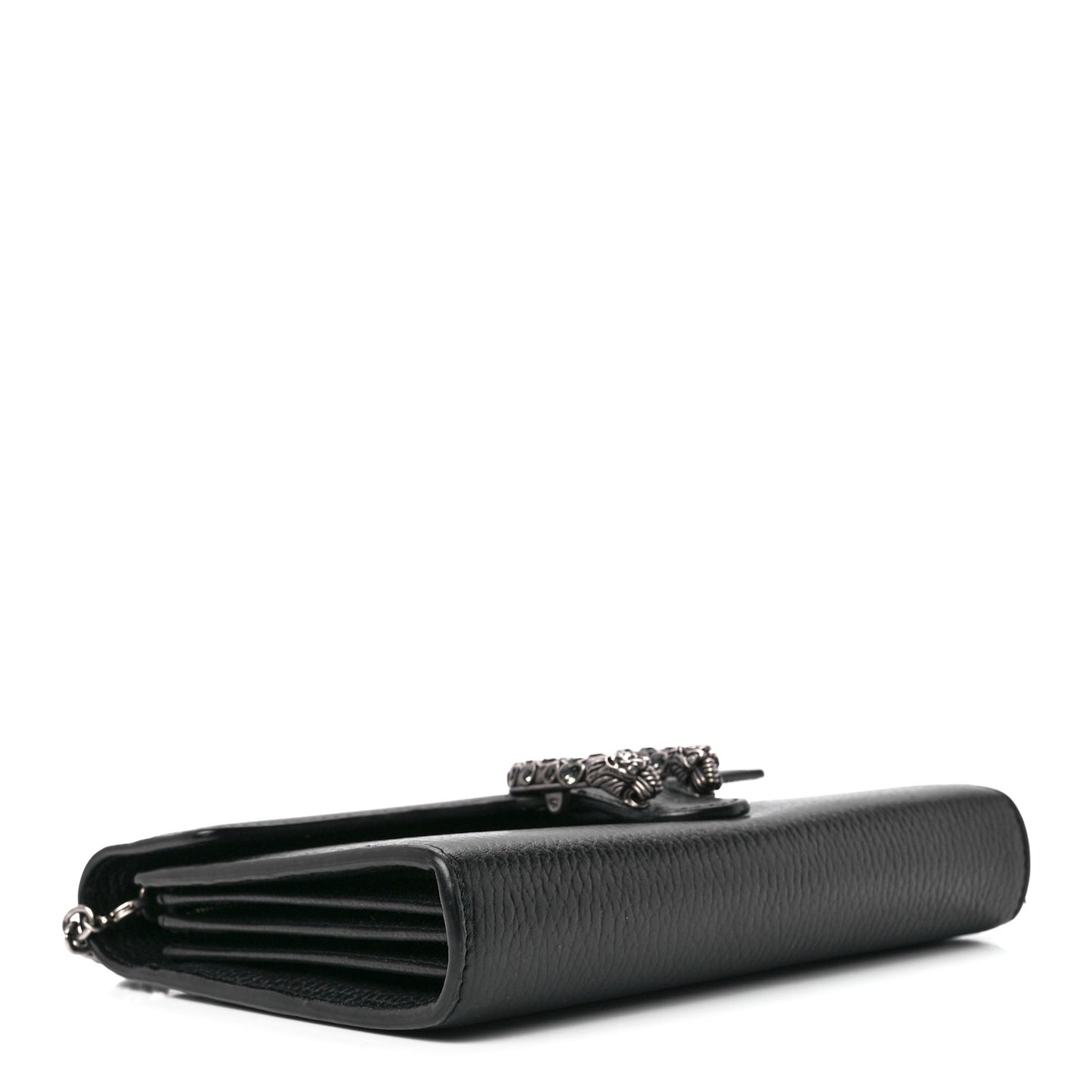 Calfskin Mini Dionysus Chain Wallet Black
