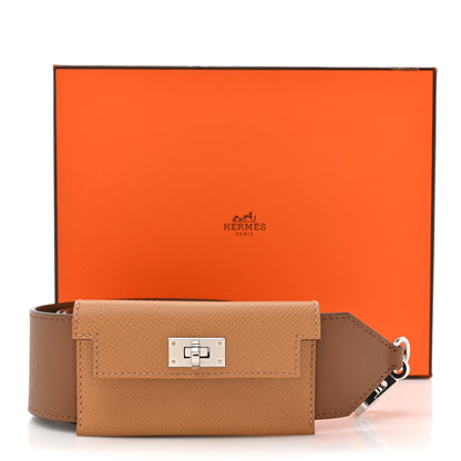 Hermes Swift Epsom Pocket Kelly Shoulder Strap Alezan Biscuit 7 of 7