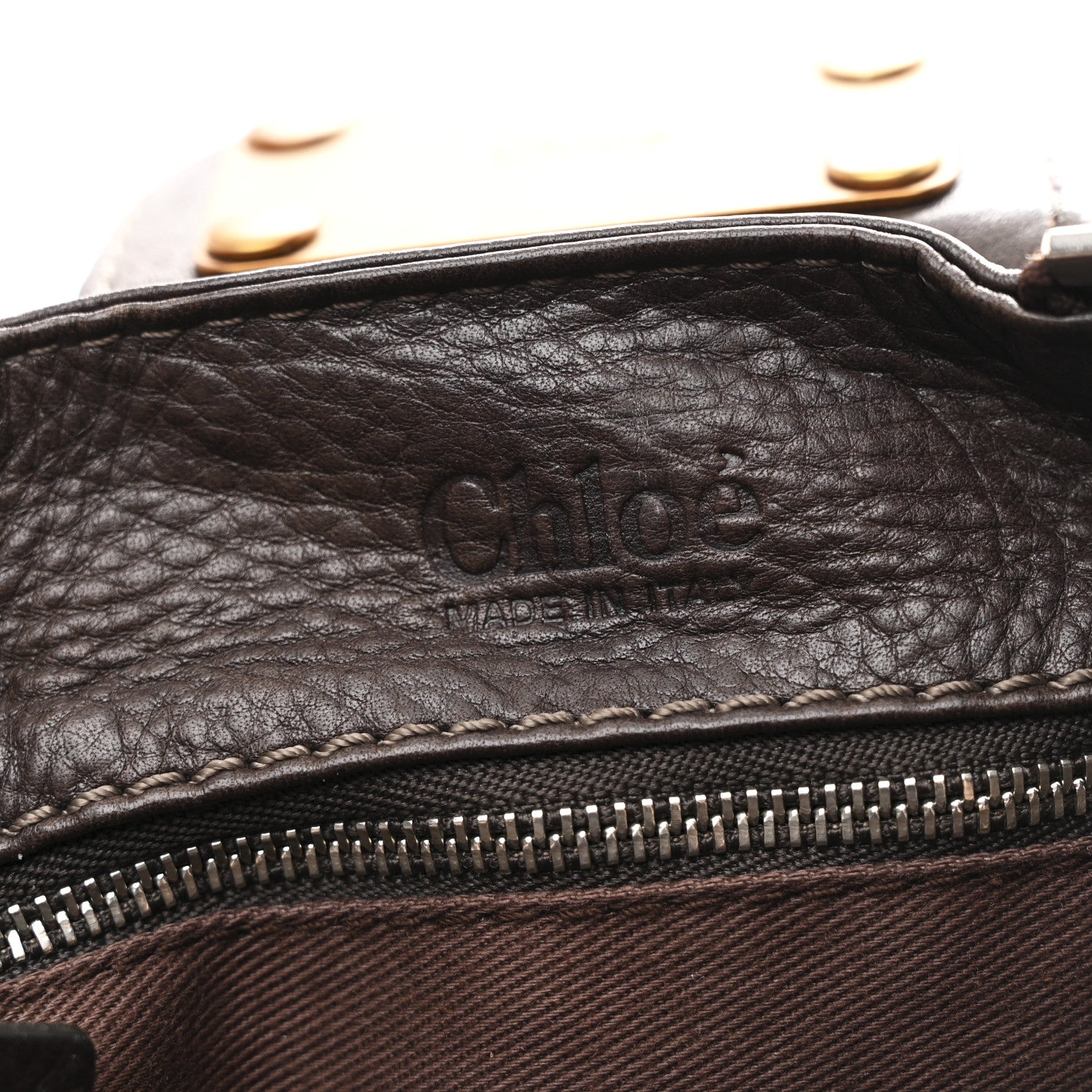 Chloe Calfskin Medium Paddington Satchel Chocolate 6 of 11