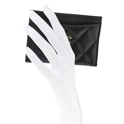Chanel Lambskin Quilted Card Holder Black 2 of 9