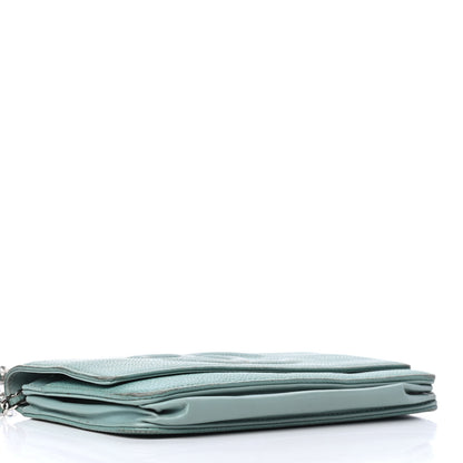 Chanel Caviar Timeless CC Wallet On Chain WOC Light Green 5 of 5