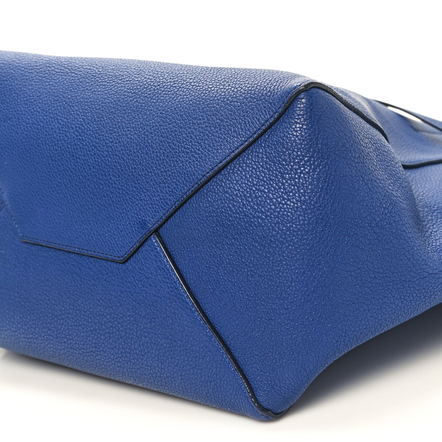Soft Grained Calfskin Small Belt Cabas Phantom Deep Blue