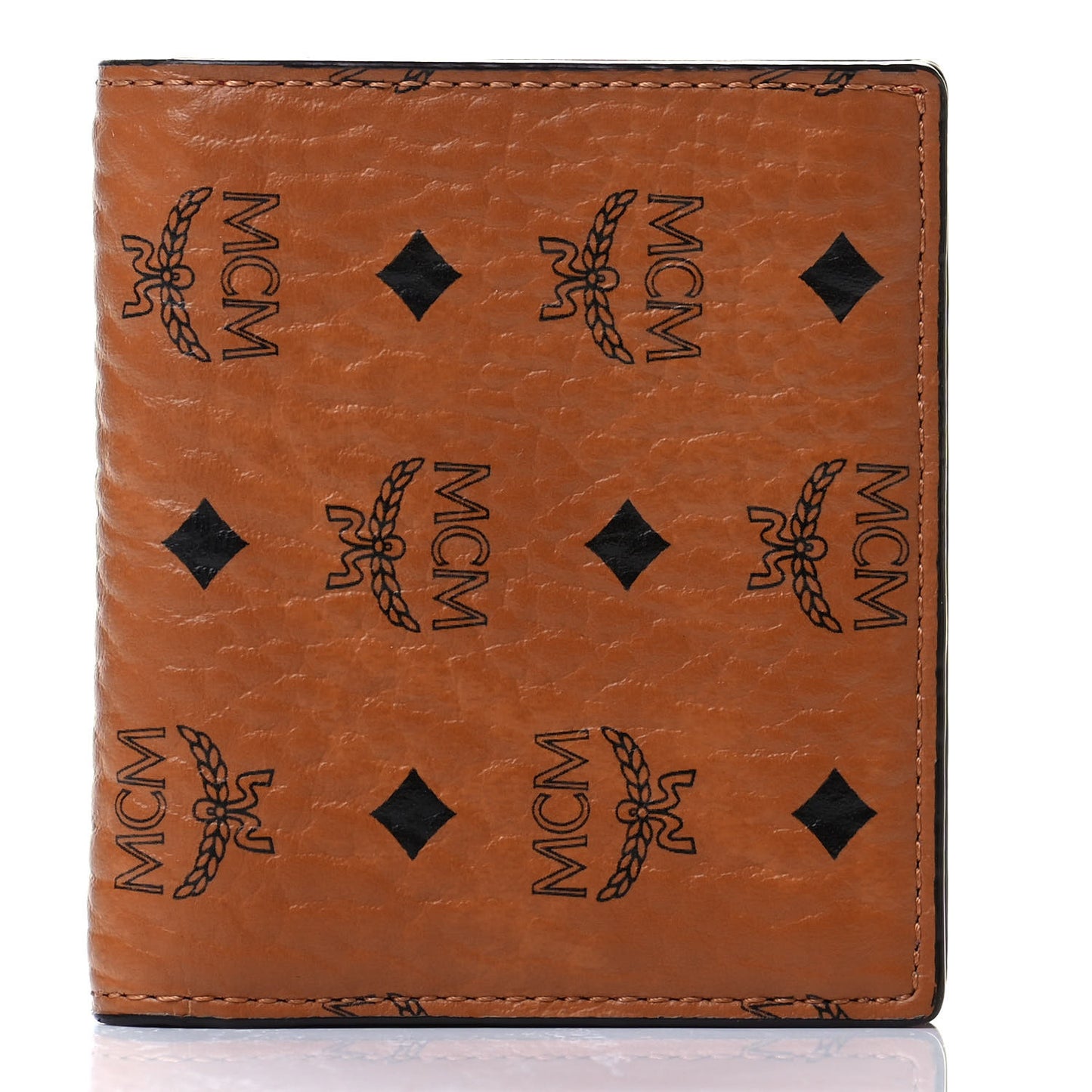 Visetos Mini Bi-Fold Wallet Cognac