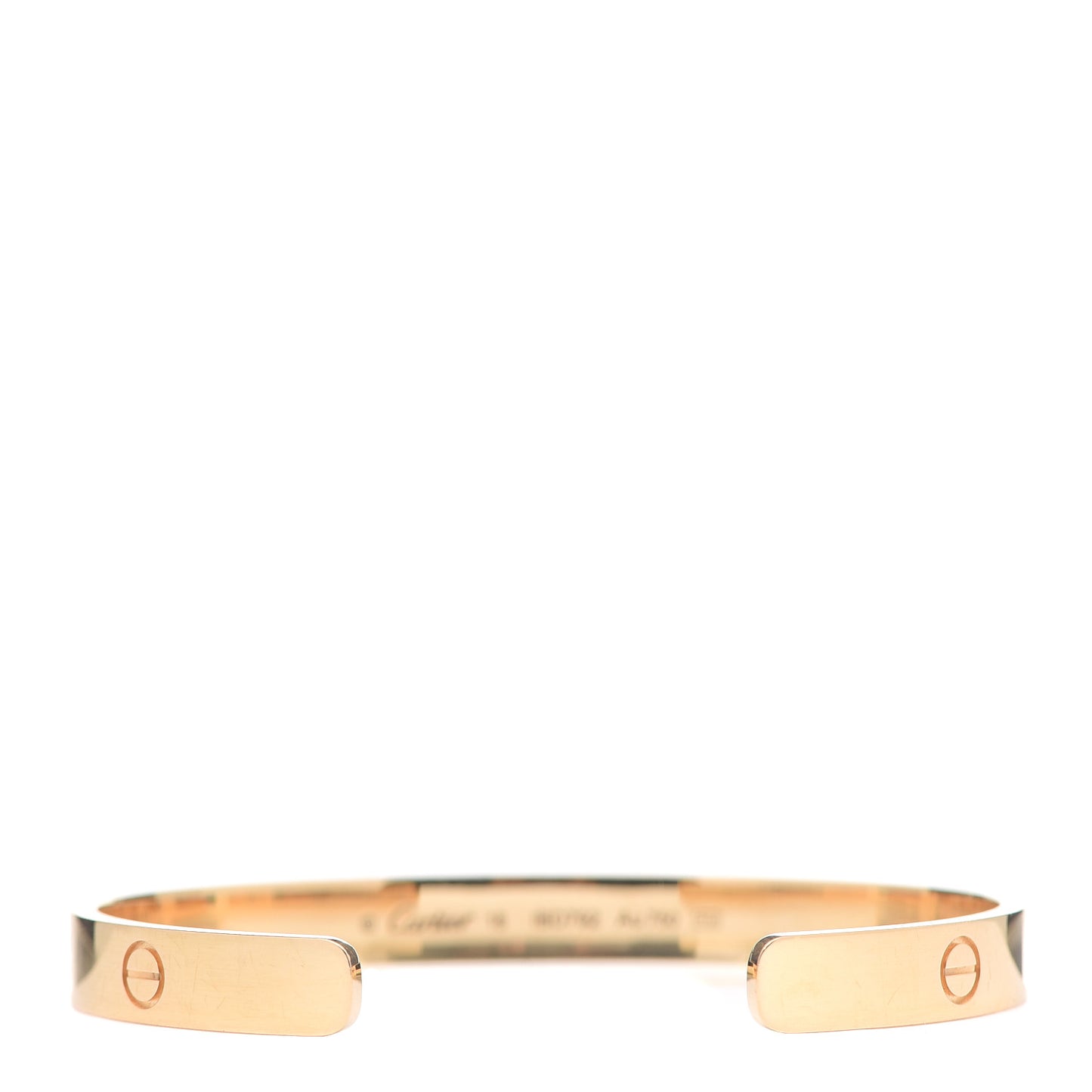 18K Yellow Gold LOVE Cuff Bracelet 18