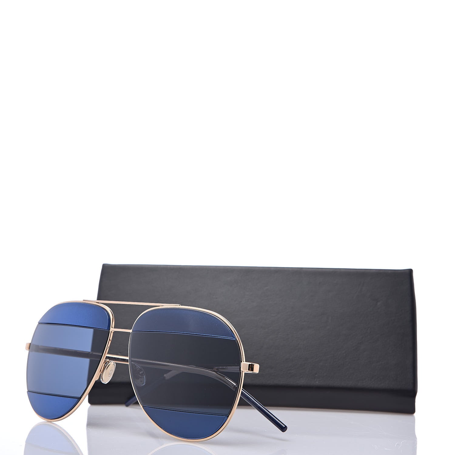 Christian Dior Metal DiorSplit 2 Sunglasses Navy Gold 8 of 8