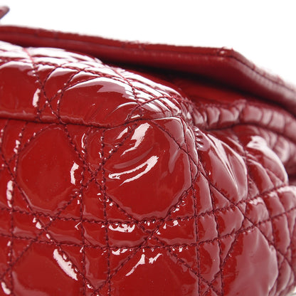 Christian Dior Patent Cannage New Lock Flap Red 9 of 9