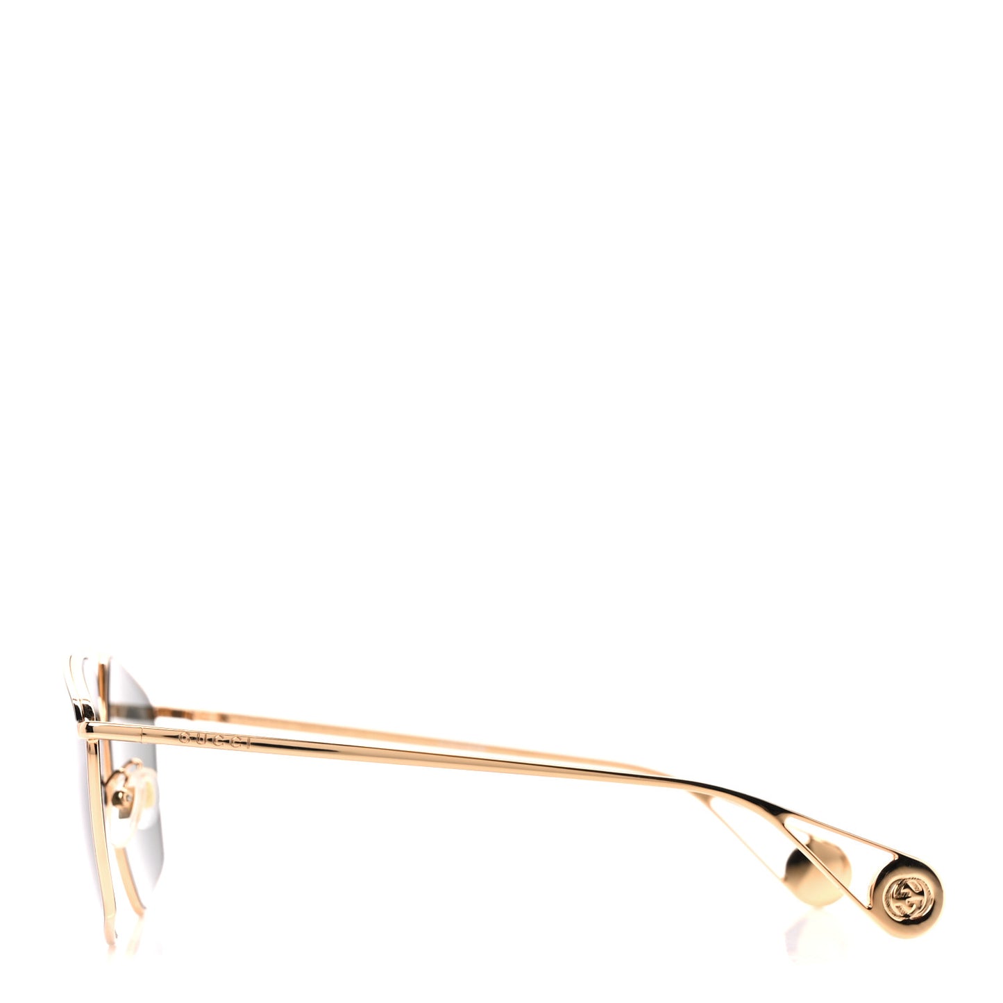 Square Frame GG0437SA Sunglasses Gold