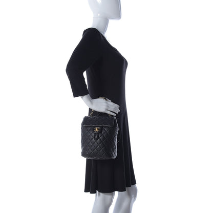 Chanel Calfskin Quilted Mini Urban Spirit Backpack Black 2 of 9