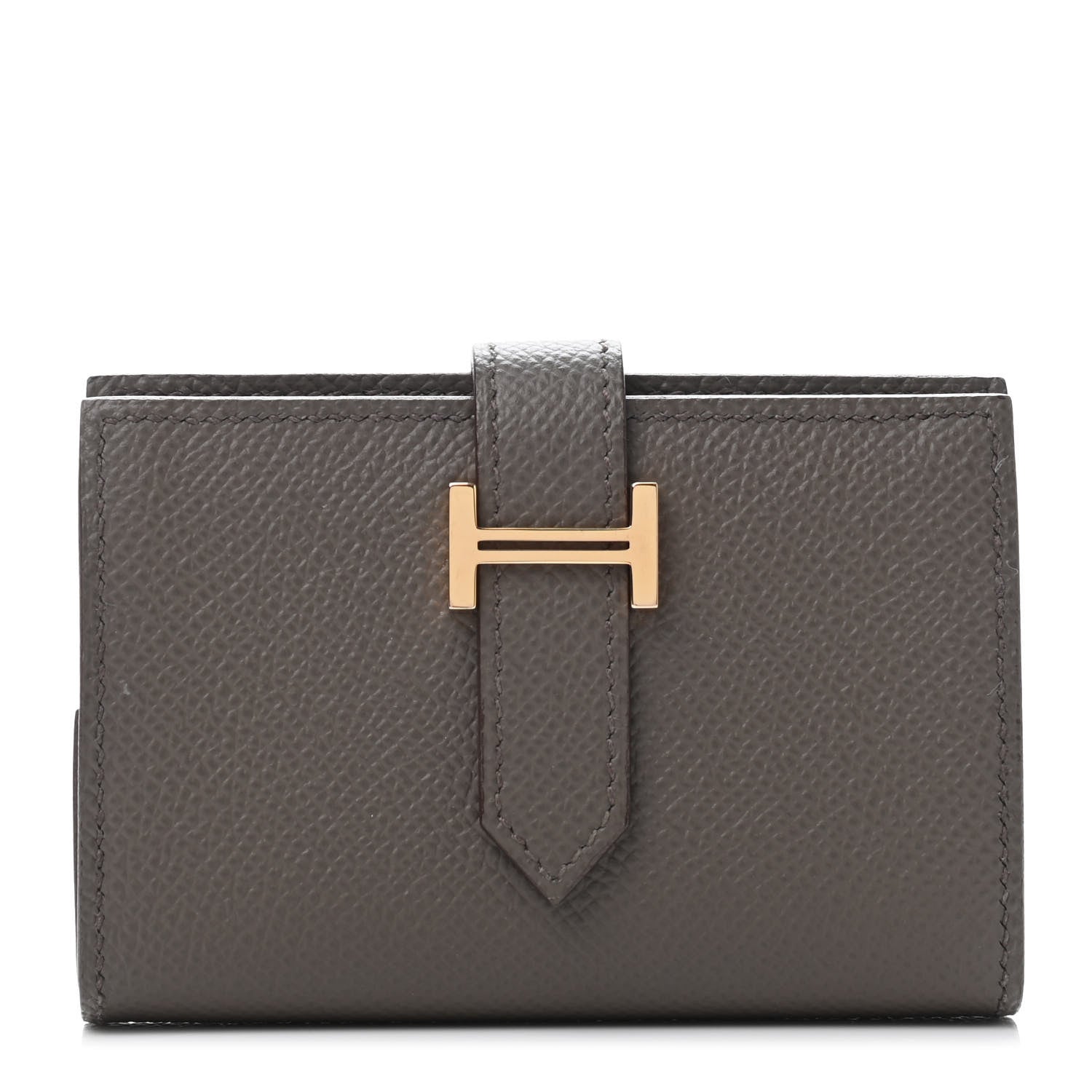 Hermes Epsom Mini Bearn Wallet Etain 1 of 4