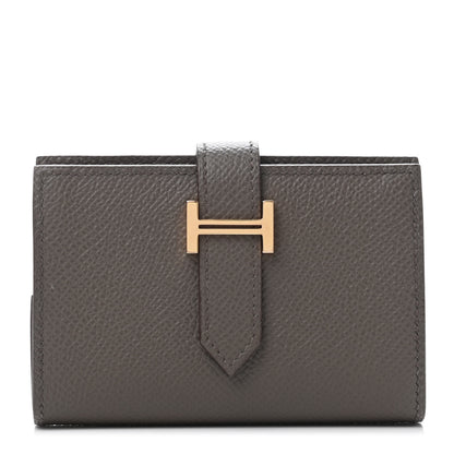 Hermes Epsom Mini Bearn Wallet Etain 1 of 4