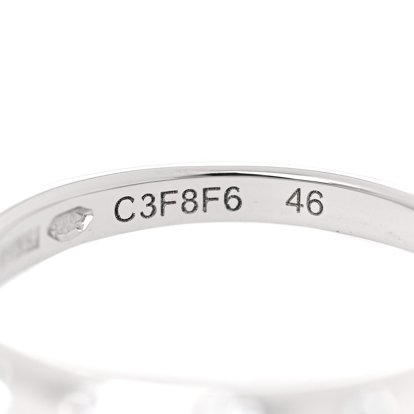 Platinum Diamond Fedi Wedding Band Ring 46 3.75