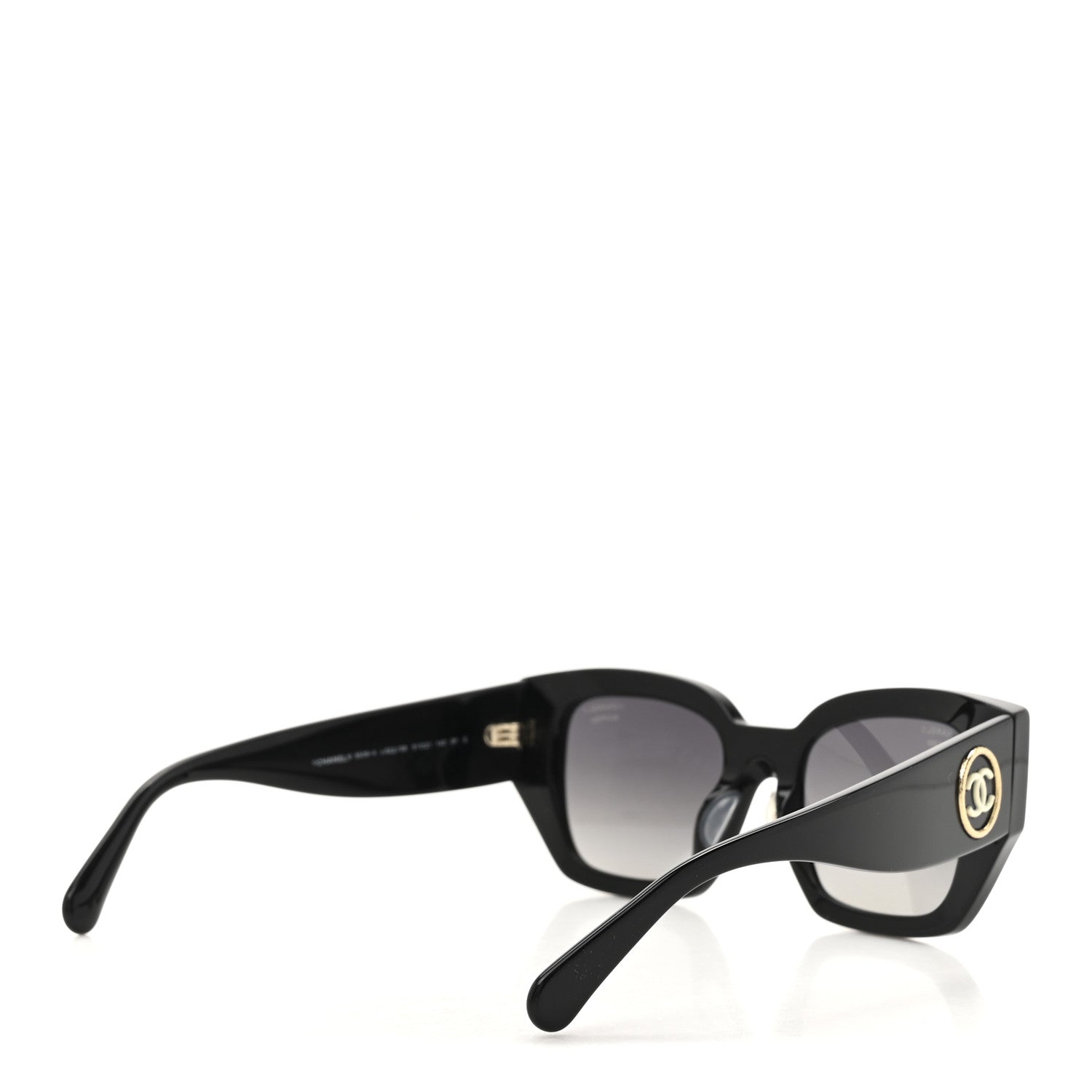 Chanel Acetate Polarized Square Sunglasses 5506-A Black 4 of 7