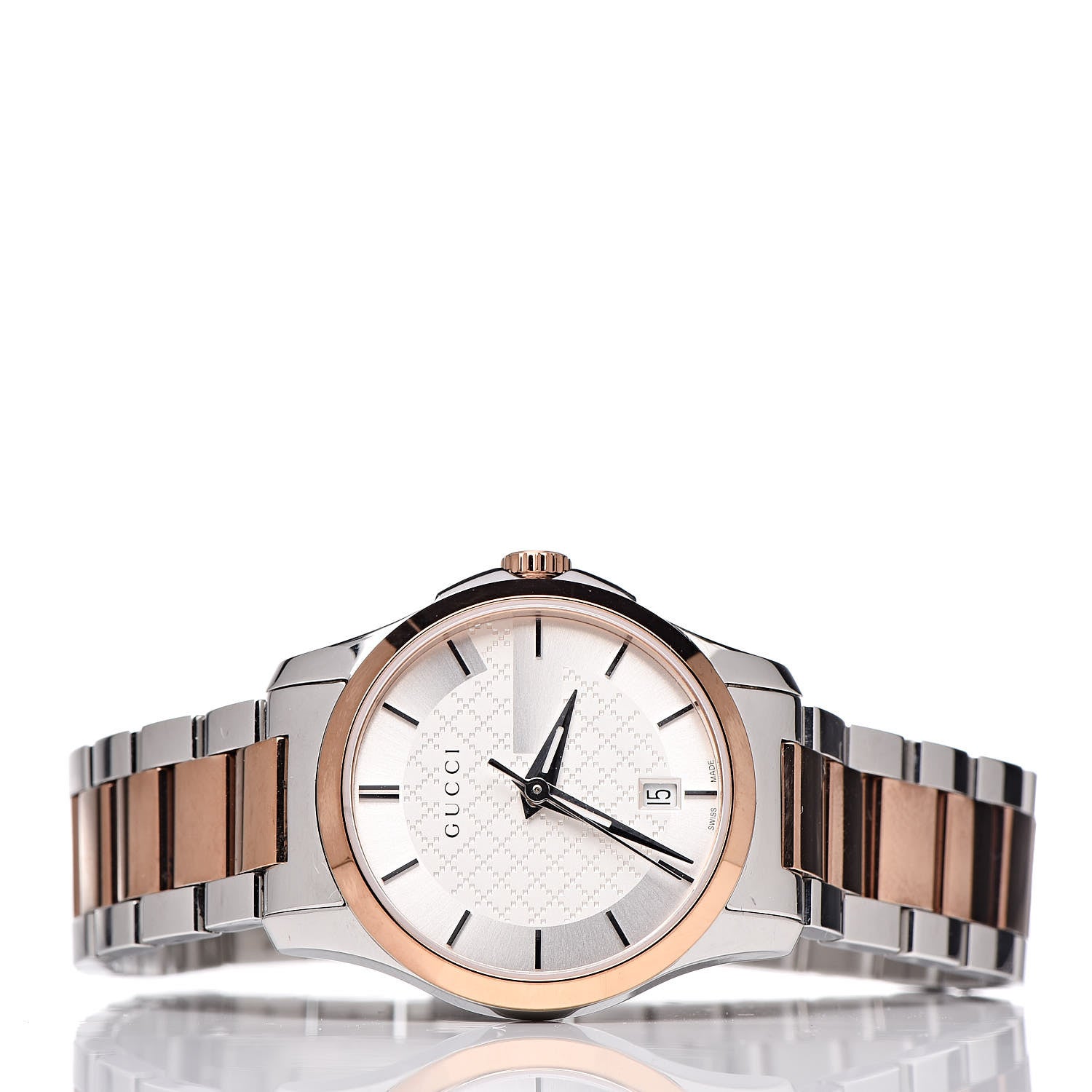 Gucci Stainless Steel 28mm G-Timeless Two Tone Quartz Watch 3 of 8