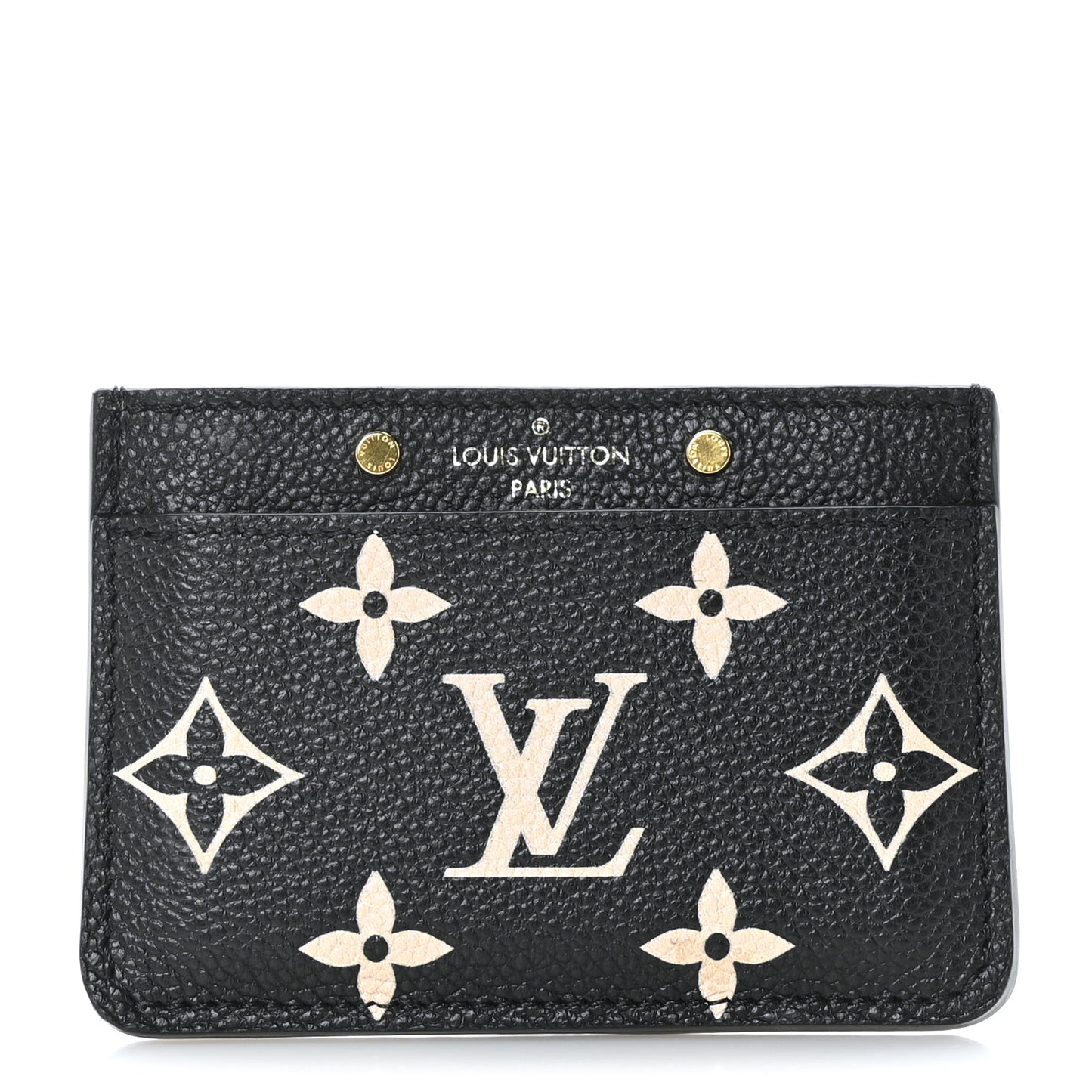 Empreinte Card Holder Black Beige