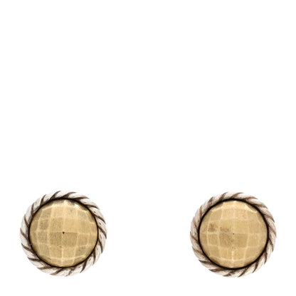 David Yurman Sterling Silver 18K Yellow Gold Petite Chatelaine Earrings 1 of 4