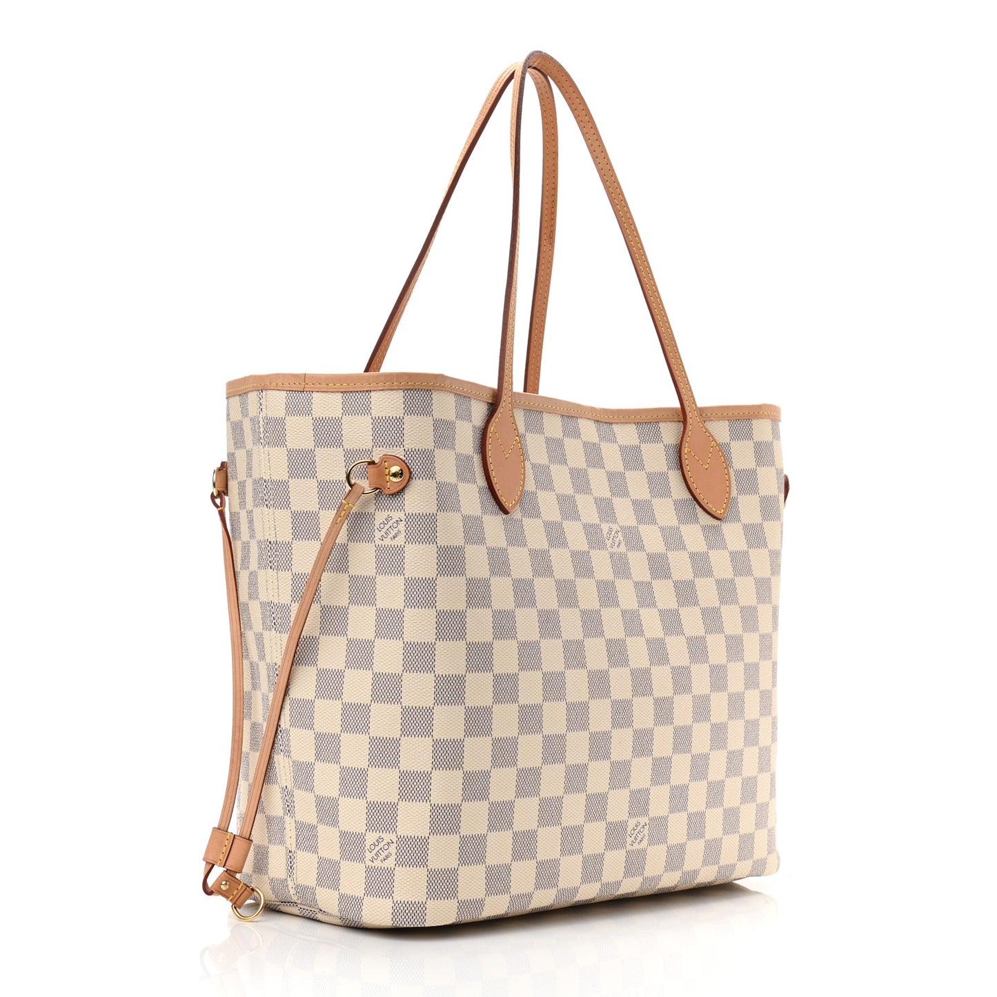 Damier Azur Neo Neverfull MM Rose Ballerine