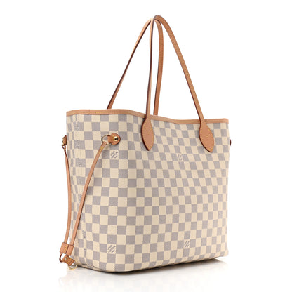 Louis Vuitton Damier Azur Neo Neverfull MM Rose Ballerine 4 of 11