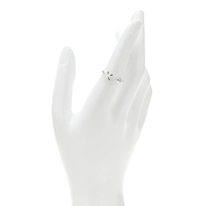 Tiffany Sterling Silver Diamond Paloma Picasso Graffiti X Wire Ring 56 7.5 2 of 5