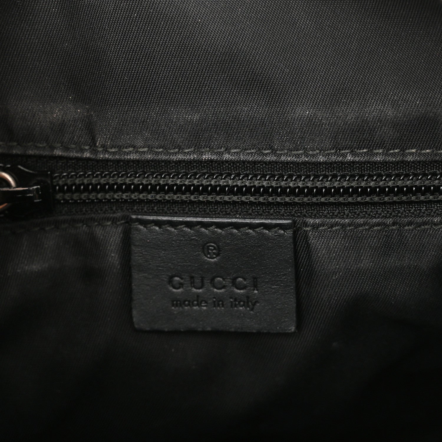 Gucci GG Supreme Monogram Web Messenger Bag Black 6 of 13