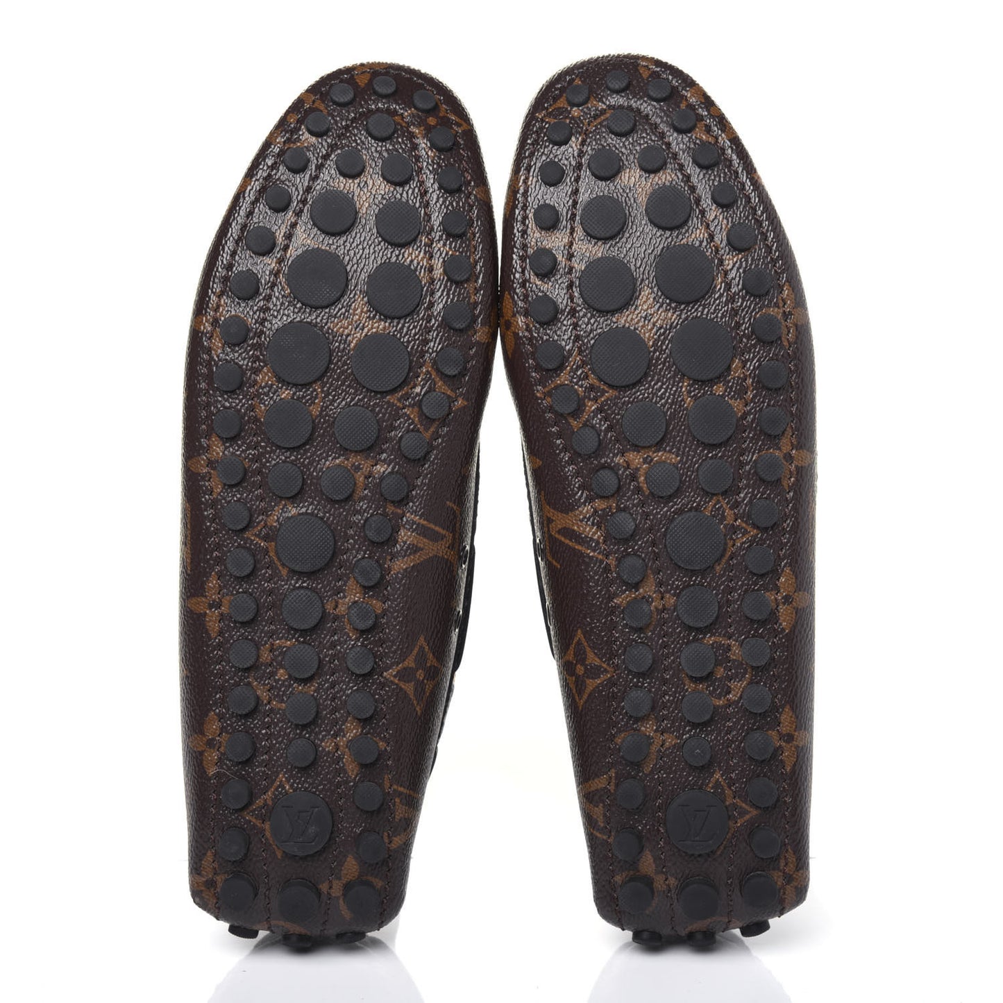 Monogram Arizona Car Shoe Moccasin Loafers 38 Macassar