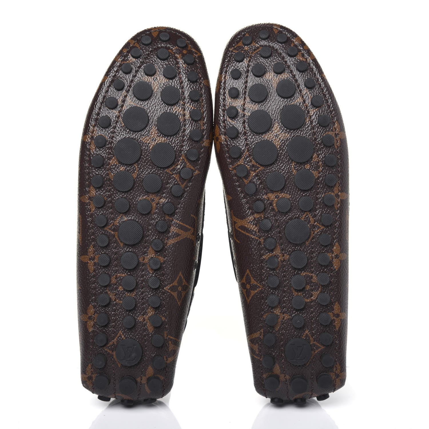 Louis Vuitton Monogram Arizona Car Shoe Moccasin Loafers 38 Macassar 5 of 11