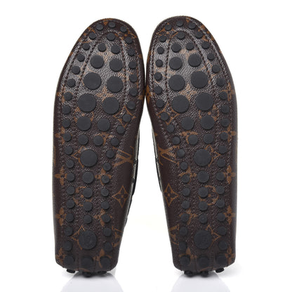 Louis Vuitton Monogram Arizona Car Shoe Moccasin Loafers 38 Macassar 5 of 11