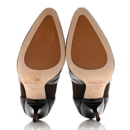 Jimmy Choo Calfskin Ankle Boots 37.5 Brown 5 of 9