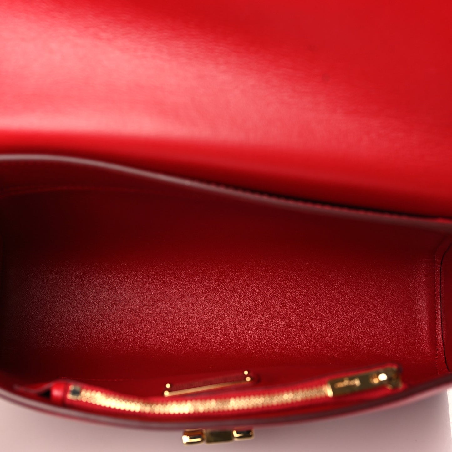 Calfskin Abbey Crossbody Shoulder Bag Red