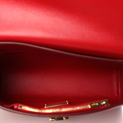 Salvatore Ferragamo Calfskin Abbey Crossbody Shoulder Bag Red 4 of 9