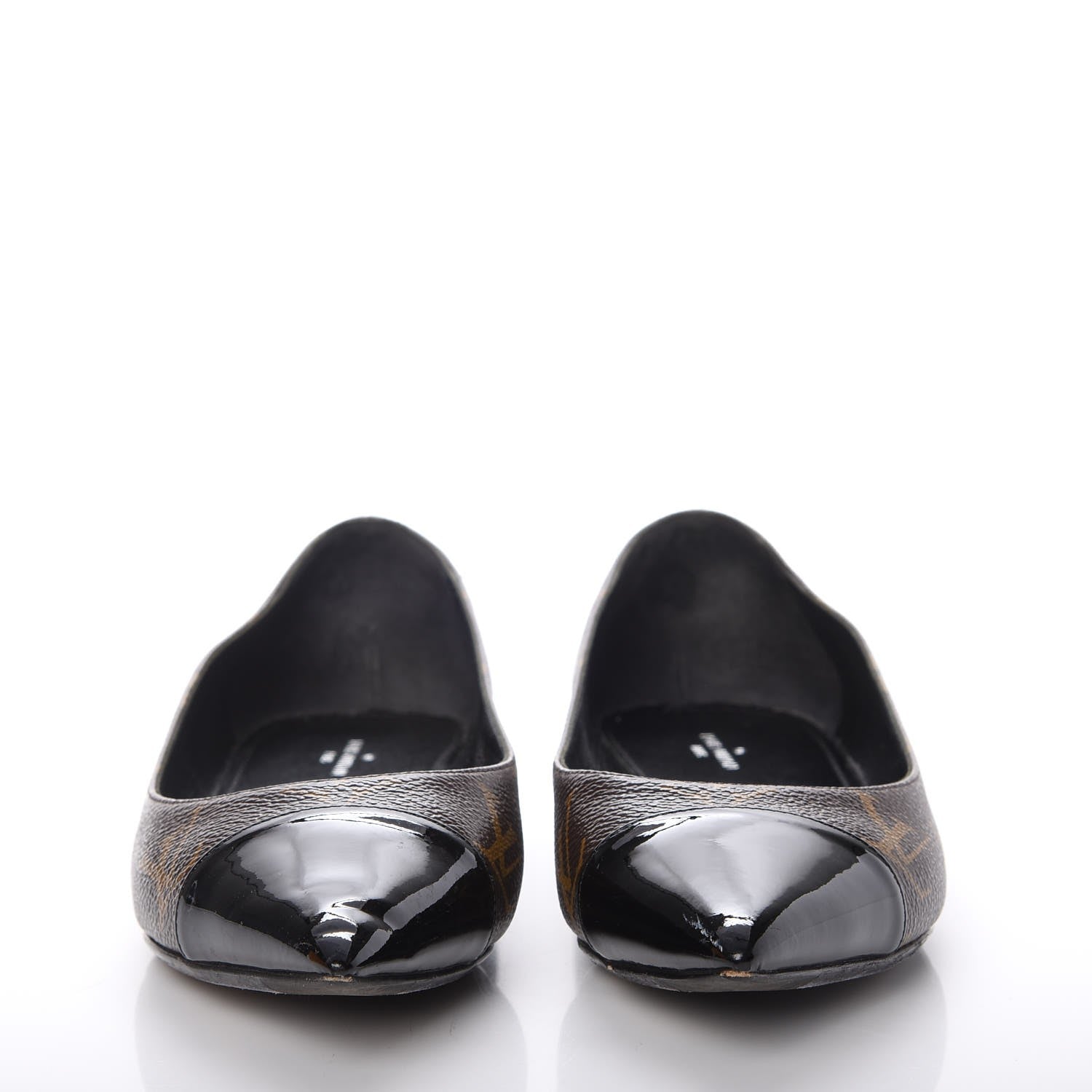Louis Vuitton Patent Monogram Fetish Ballerina Flats 37 2 of 13