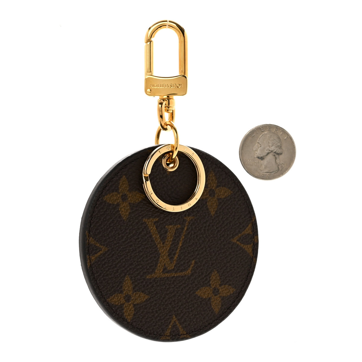 Louis Vuitton Monogram Reverse Key Holder Bag Charm 2 of 5