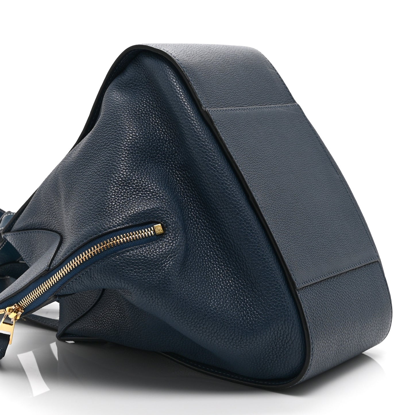 Grained Calfskin Small Hammock Shoulder Bag Marine